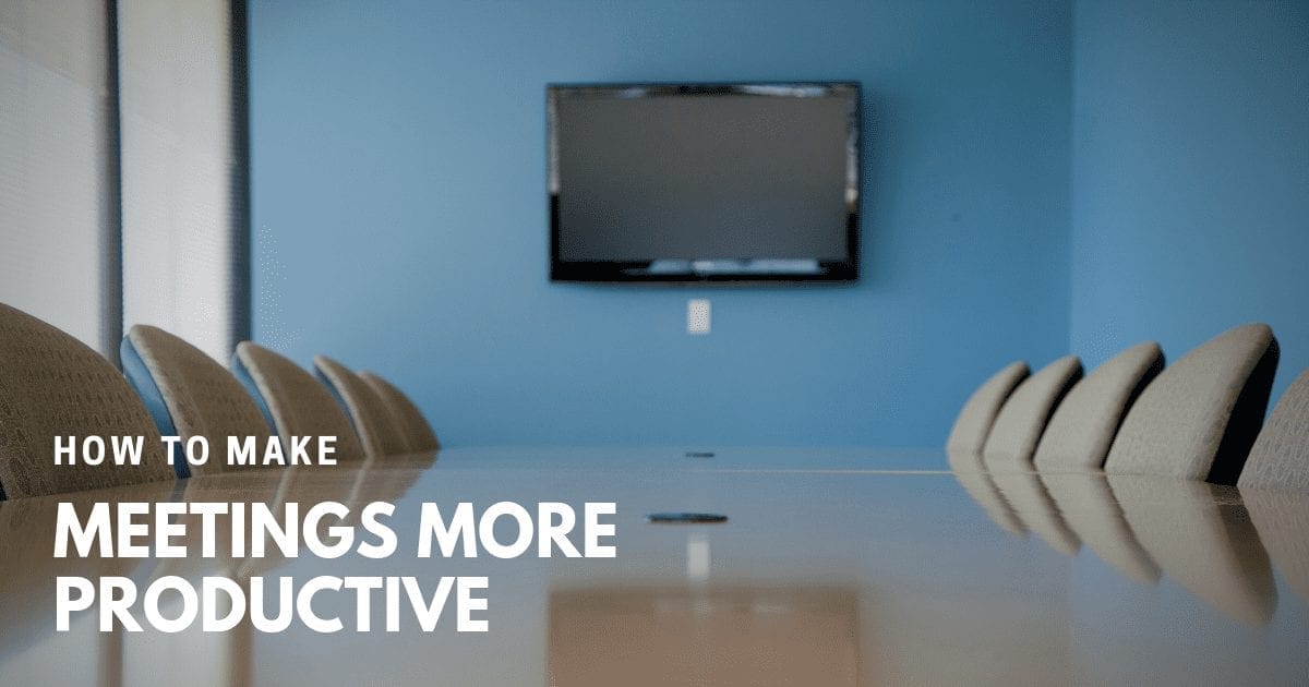 How a business meeting planner can make you more productive