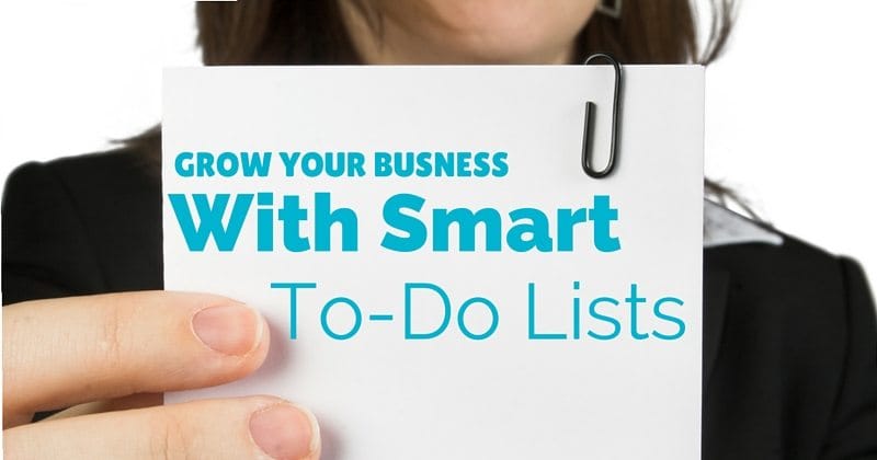 Move your business forwards, create a smart to-do list