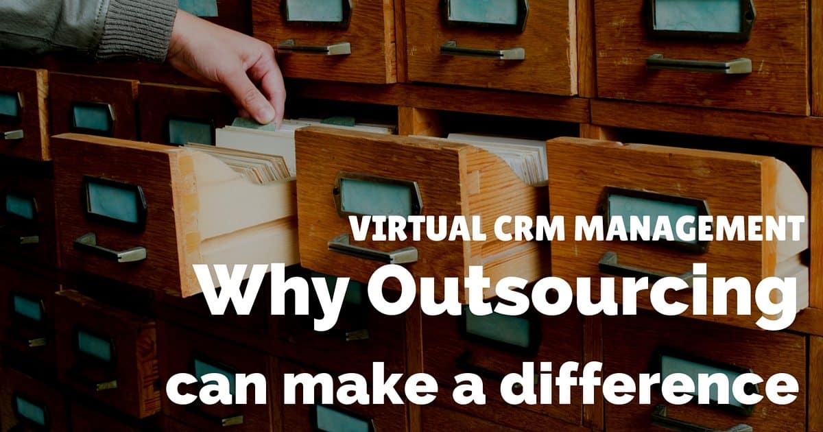 Virtual CRM management – why online data entry services can make a difference
