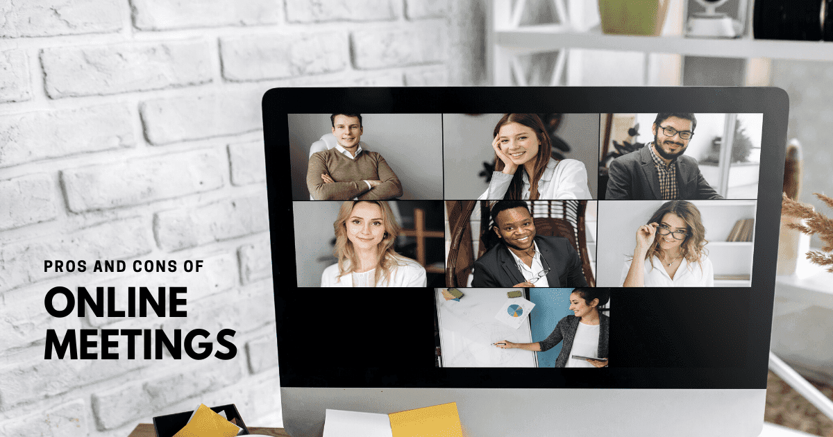8 pros and cons of arranging business meetings online